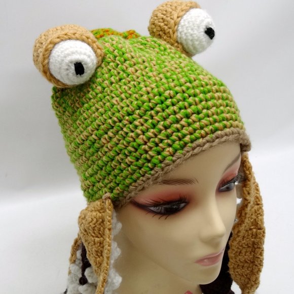 Octopus Knitted Beanie w/Tentacles